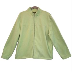 Van Heusen Green Full Zip Fleece Jacket Size XL